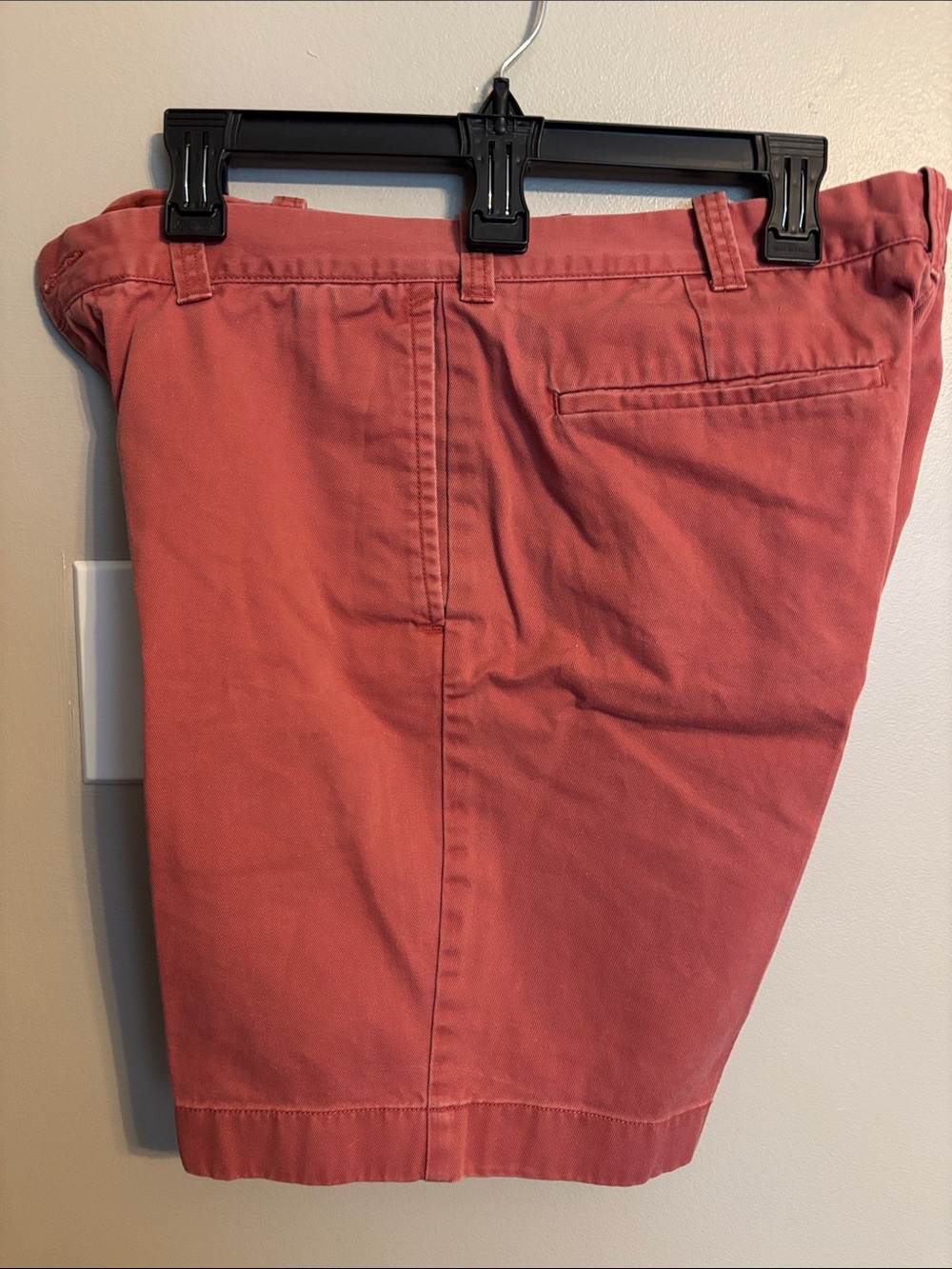 J. Crew Men’s Coral Flat-Front Cotton Shorts